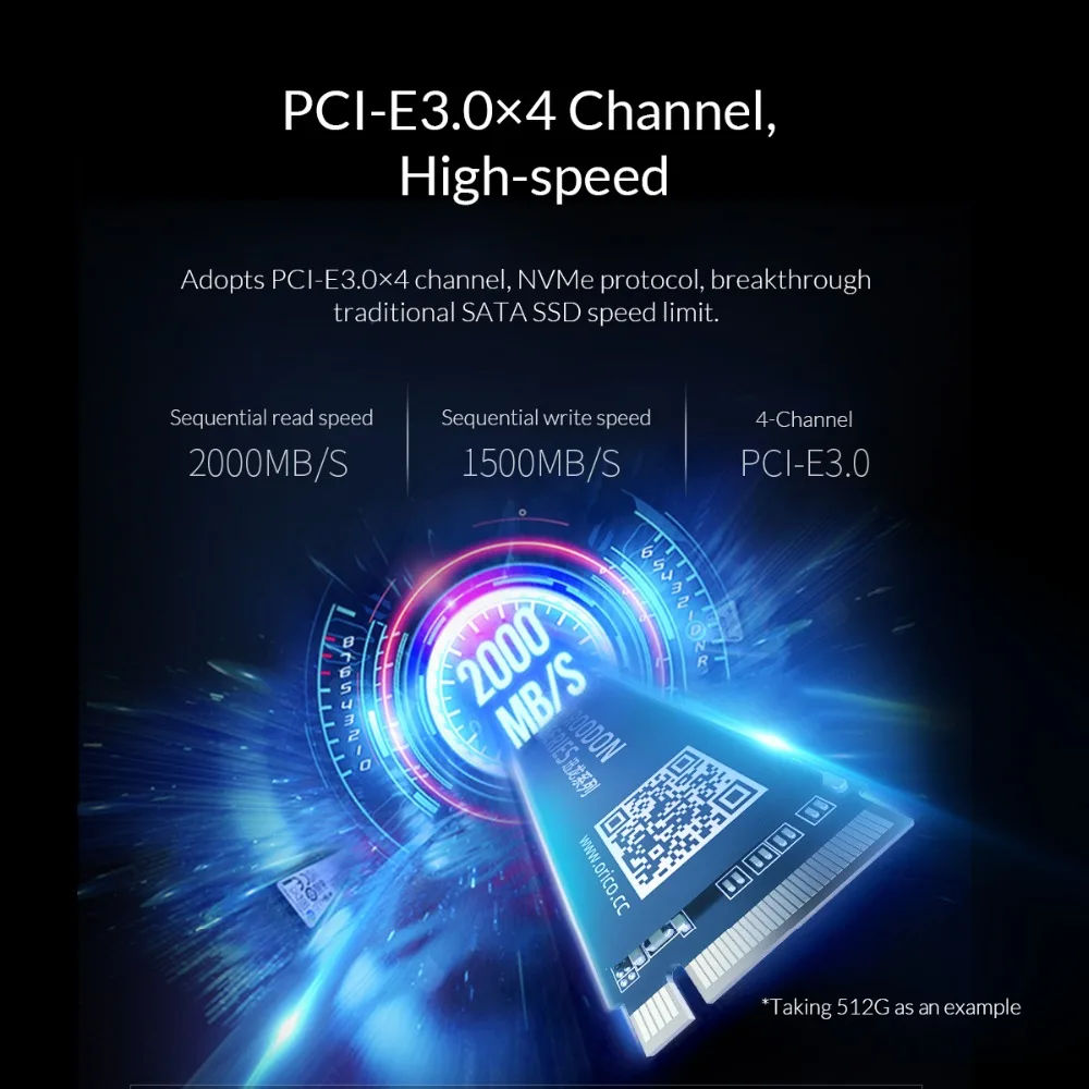 ORICO M.2 Накопитель SSD с протоколом NVME жесткий диск для ноутбука 128 ГБ 256 512 1 ТБ M2 PCIe Накопитель SSD с протоколом NVME M.2 2280 мм Внутренний твердотельный накопитель Жесткий диск