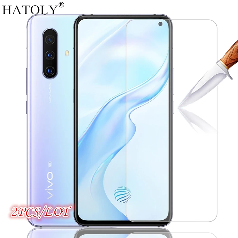 

Стекло для Vivo X30, 2 шт., защитная пленка для экрана Vivo X30, закаленное стекло HD Full Glue, ультратонкая Защитная пленка для стекла Vivo X30