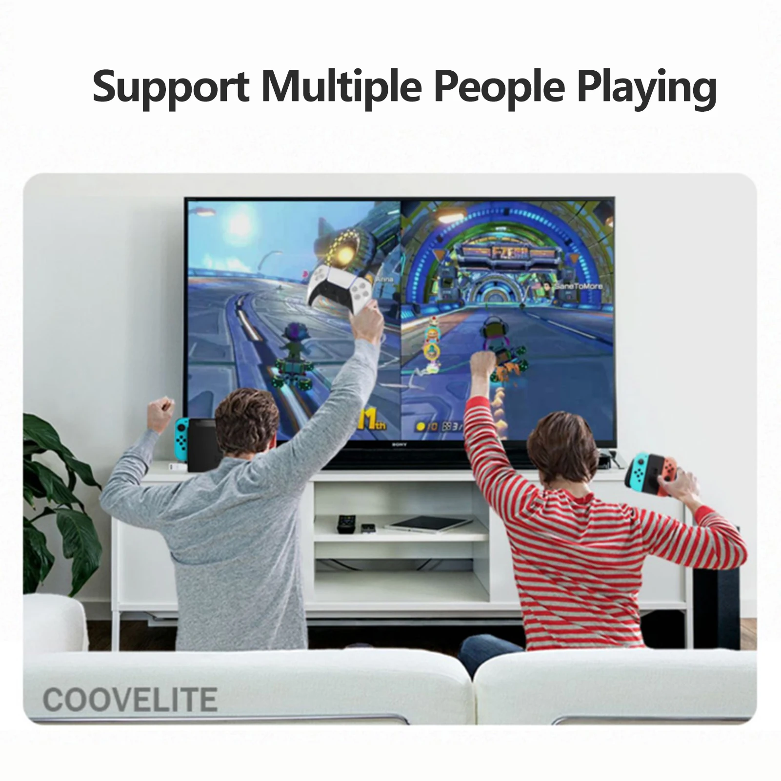 Беспроводной Bluetooth-адаптер конвертер Coov DS50 для Nintendo Switch PS4 PS5 X-box один беспроводной