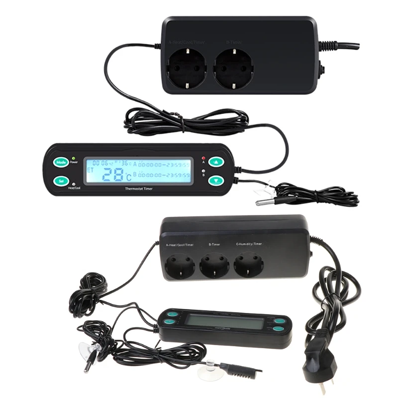 Интеллектуальный цифровой дисплей термостат для гнезда рептилий домашних