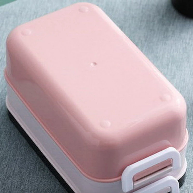 

Lunch Box Bento Box Double-layer Microwave Heating Lunch Container Food Storage