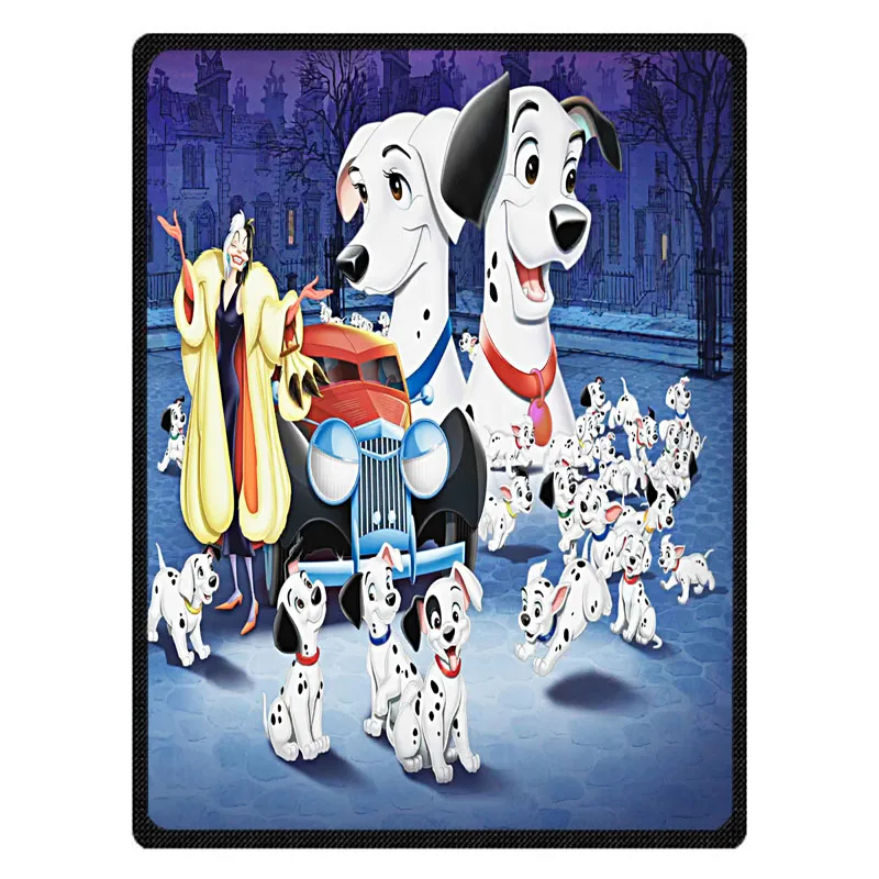 101 далматинское теплое Флисовое одеяло супер мягкая фланелевая Манта для