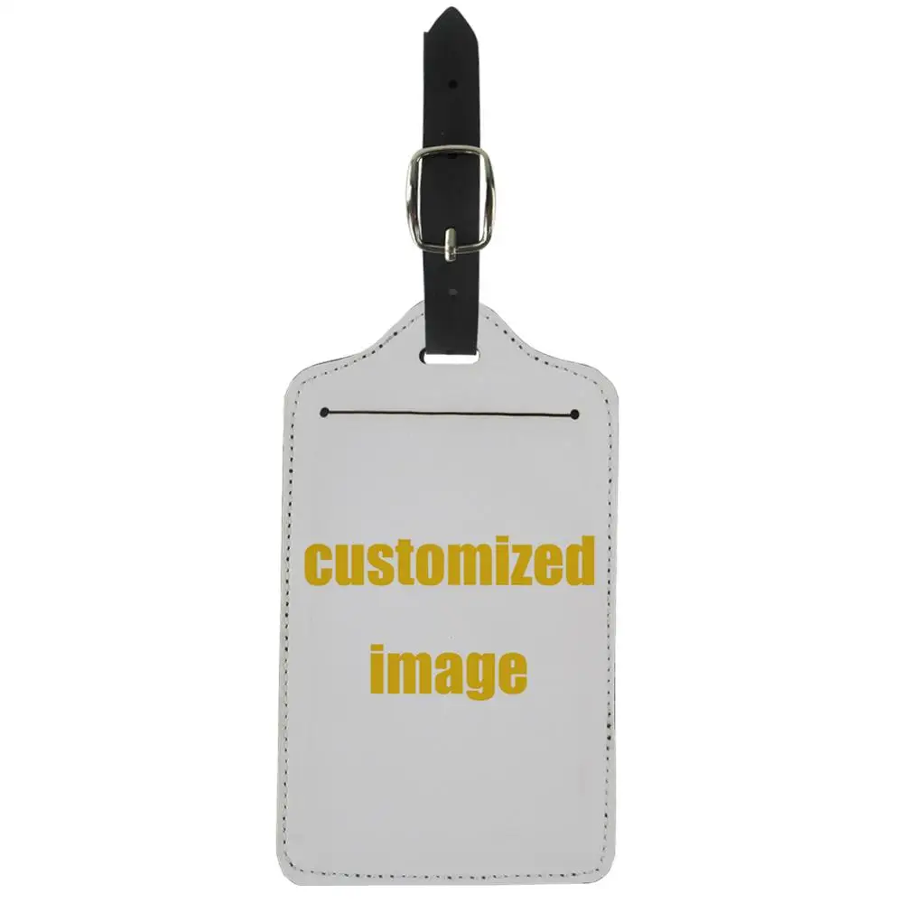 WHEREISART 50/Set Customized Logo Name Luggage Tag Custom Print Suitcase ID Address Holder Baggage Boarding Tags Dropshipping