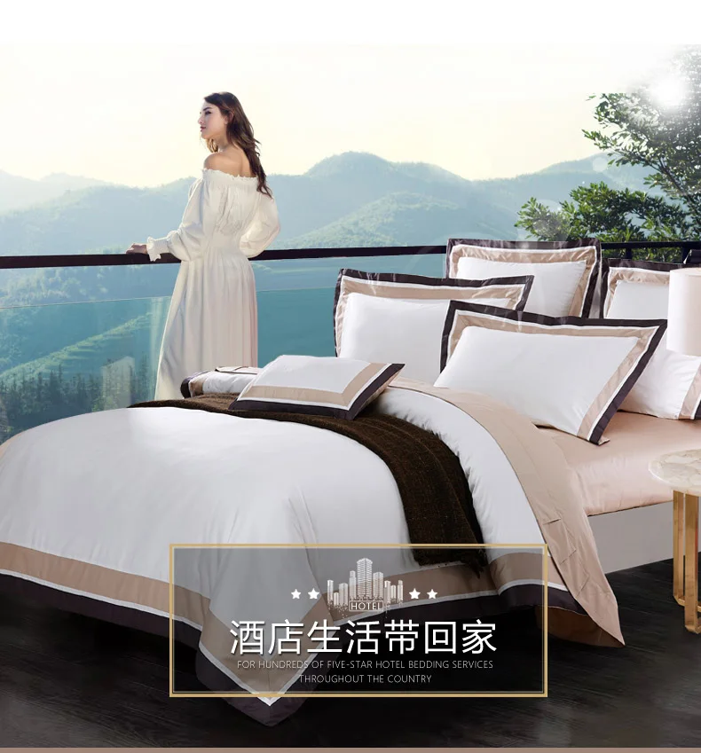 500TC египетские длинные штапельные хлопковые европейские Сатиновые