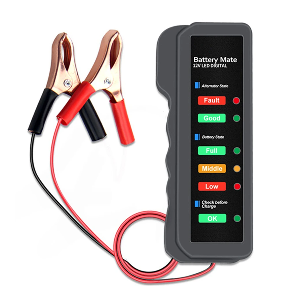 

BM310 12V Universal Car Motorcycle Tester Fault Detector Battery Tester Digital Alternator Tester Car Diagnostic Tool New