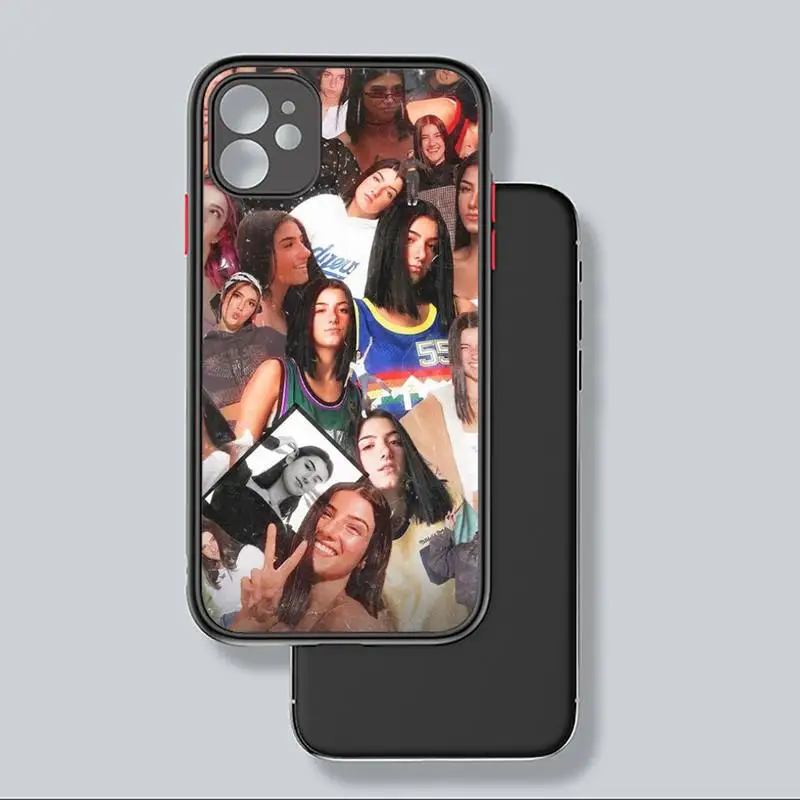 

charli damelio sexy girl women Phone Case Matte Transparent for iPhone 7 8 11 12 s mini pro X XS XR MAX Plus coque
