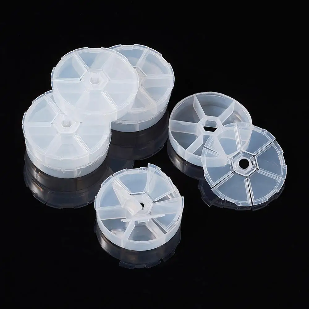 

20 шт., прозрачные пластиковые контейнеры для хранения бисера, 78 х18 мм