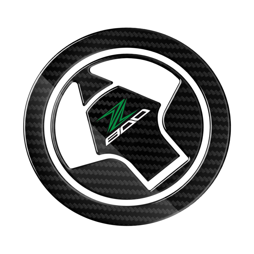 

3D Carbon-look Motorcycle Fuel Gas Cap Protector Decals Case for Kawasaki Z800 ZR800 2013-2016