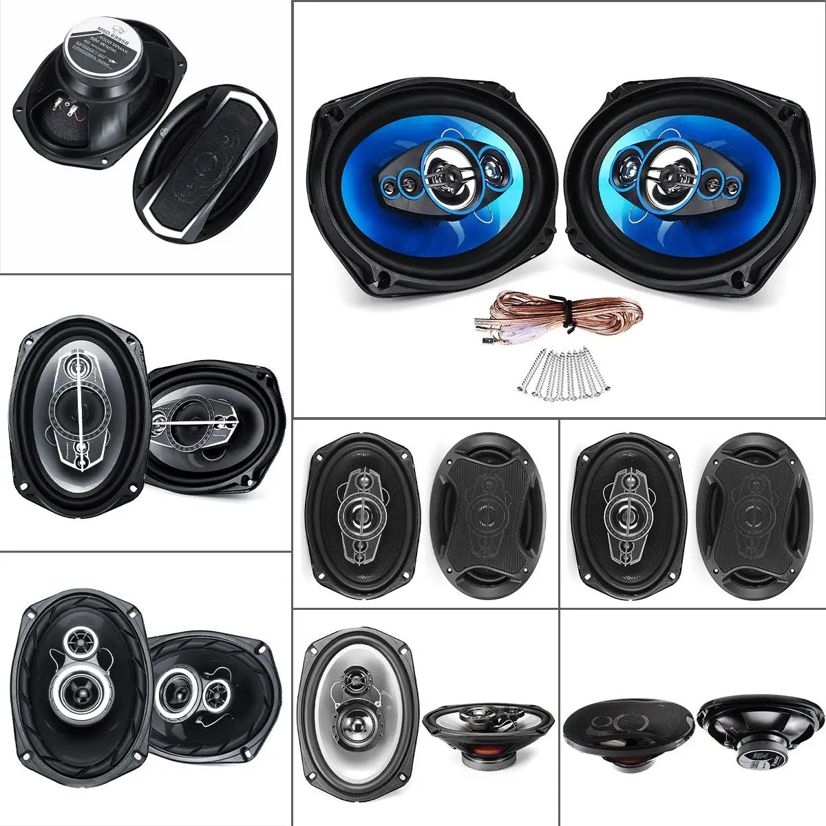 1 пара 1000 Вт универсальный автомобильный динамик 3-полосный стерео громкий бас