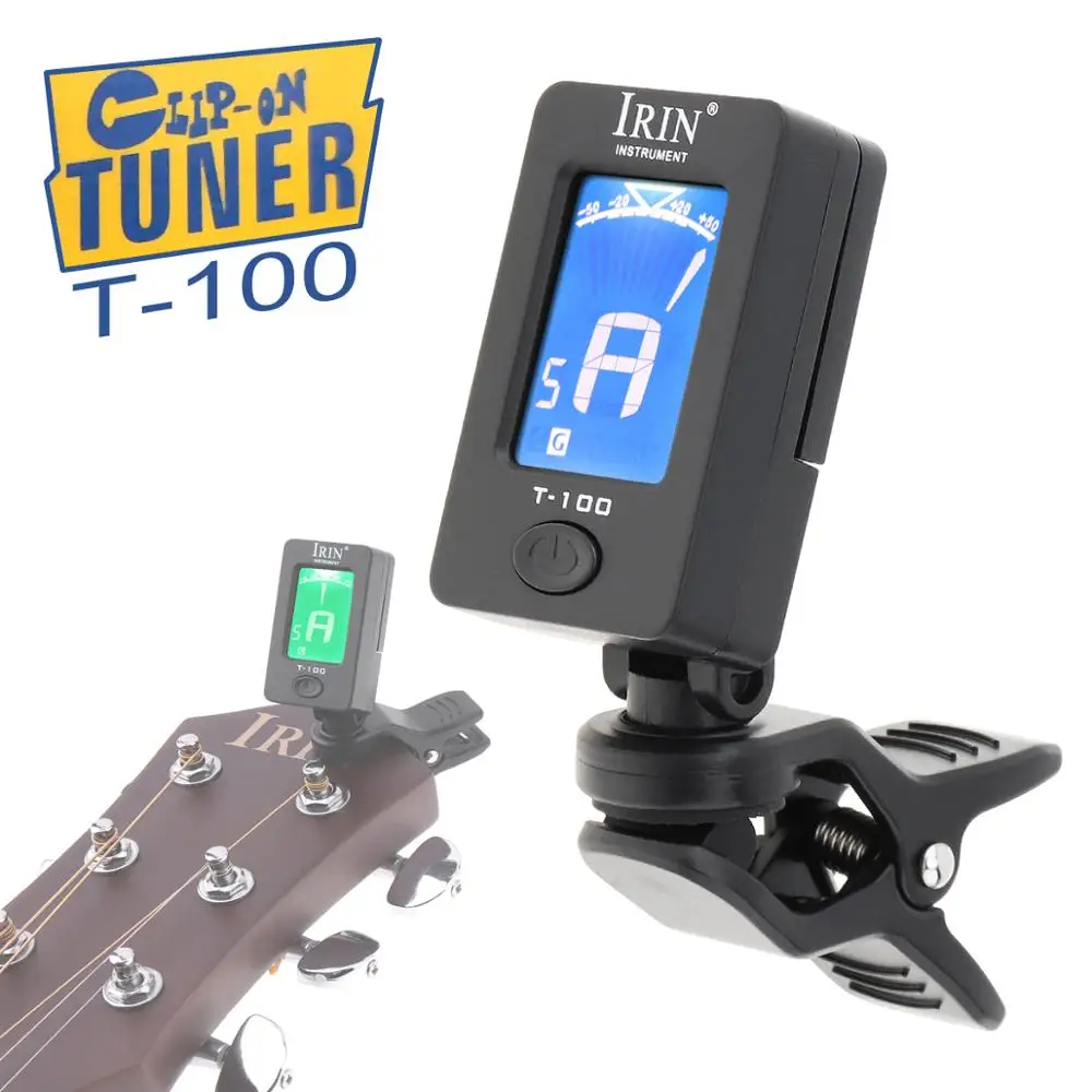 

IRIN 360 degree tuner Chromatic Clip-On Digital Tuner for Acoustic Electric Guitar Bass Violin Ukulele