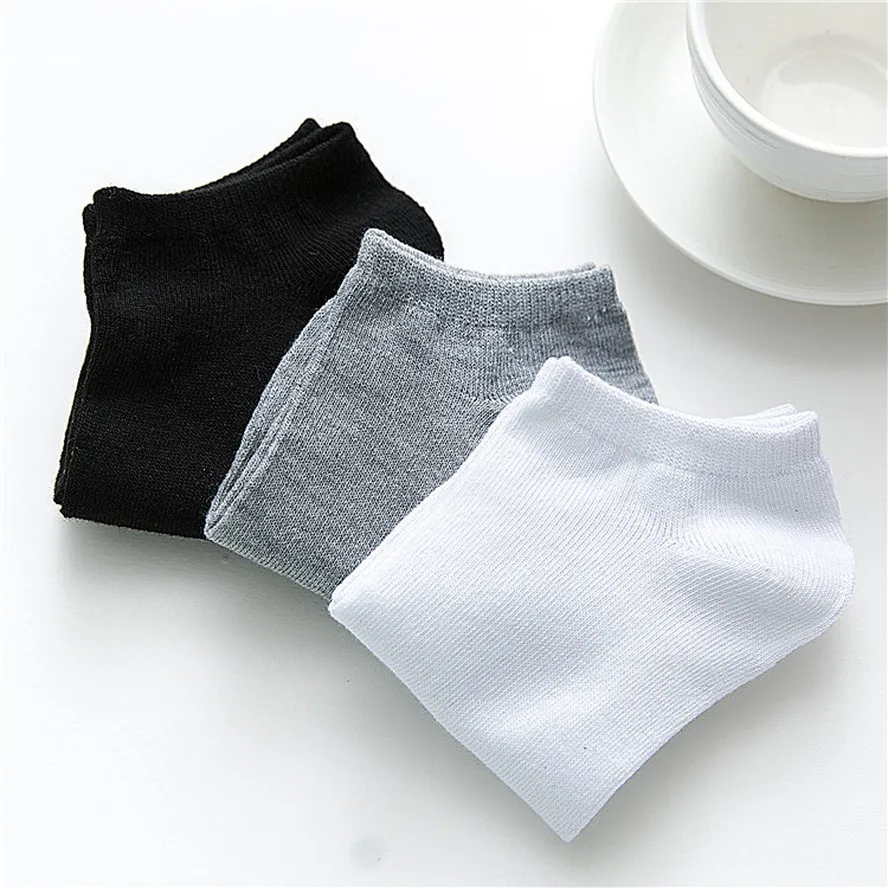 

5 Pairs/lot Spring and Summer Women Cotton Socks Business Leisure Boat Socks Ladies Short Black White Students Girls Boat Socks