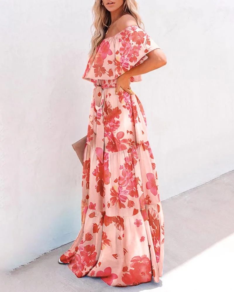 

Bohemian Style Evening Dresses Long Woman Gown Robe De Soir Parties Vintage Bride Dress Prom Party Gowns Hi Shy Bridal