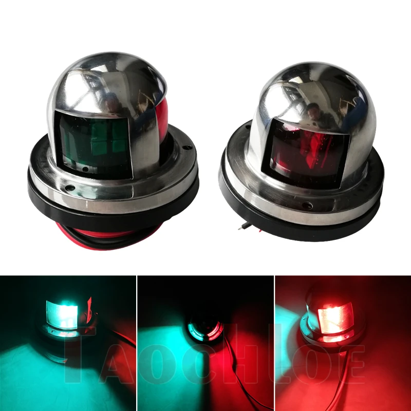 1 шт. красный зеленый светодиодный фсветильник рь для лодки 12 в морской корабль