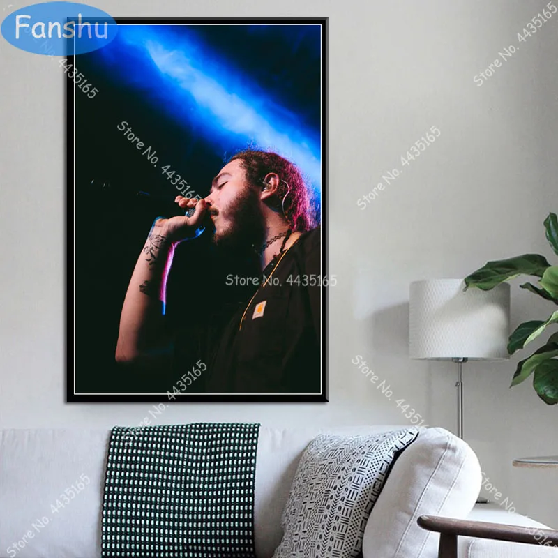Постер Hot Post Malone в стиле хип-хоп рэп-певица новинка настенное искусство на заказ
