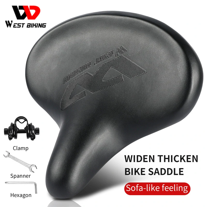 WEST BIKING седло для горного велосипеда широкая подушка амортизирующее удобное