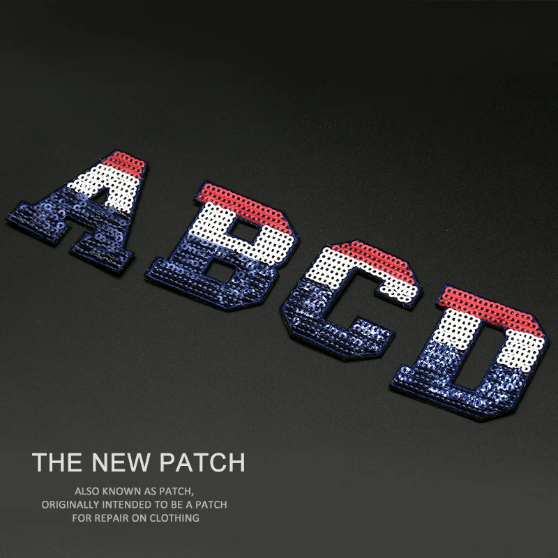 Железные буквы с блестками для одежды нашивки именем наклейки надписью сделай