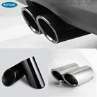 2 шт.комплект, наконечники для глушителя выхлопной трубы из нержавеющей стали