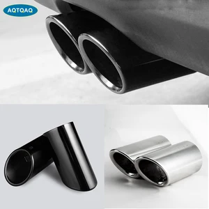 2 шт.комплект, наконечники для глушителя выхлопной трубы из нержавеющей стали