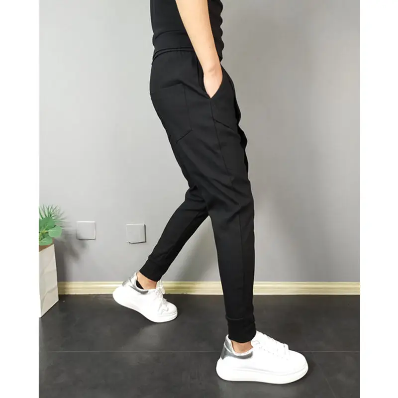 

2020 Summer Hot Sales New Hip-hop Black Men's Cargo Male Light Weight Trousers Sweatpants Streetwear Casual Mens Pants L46