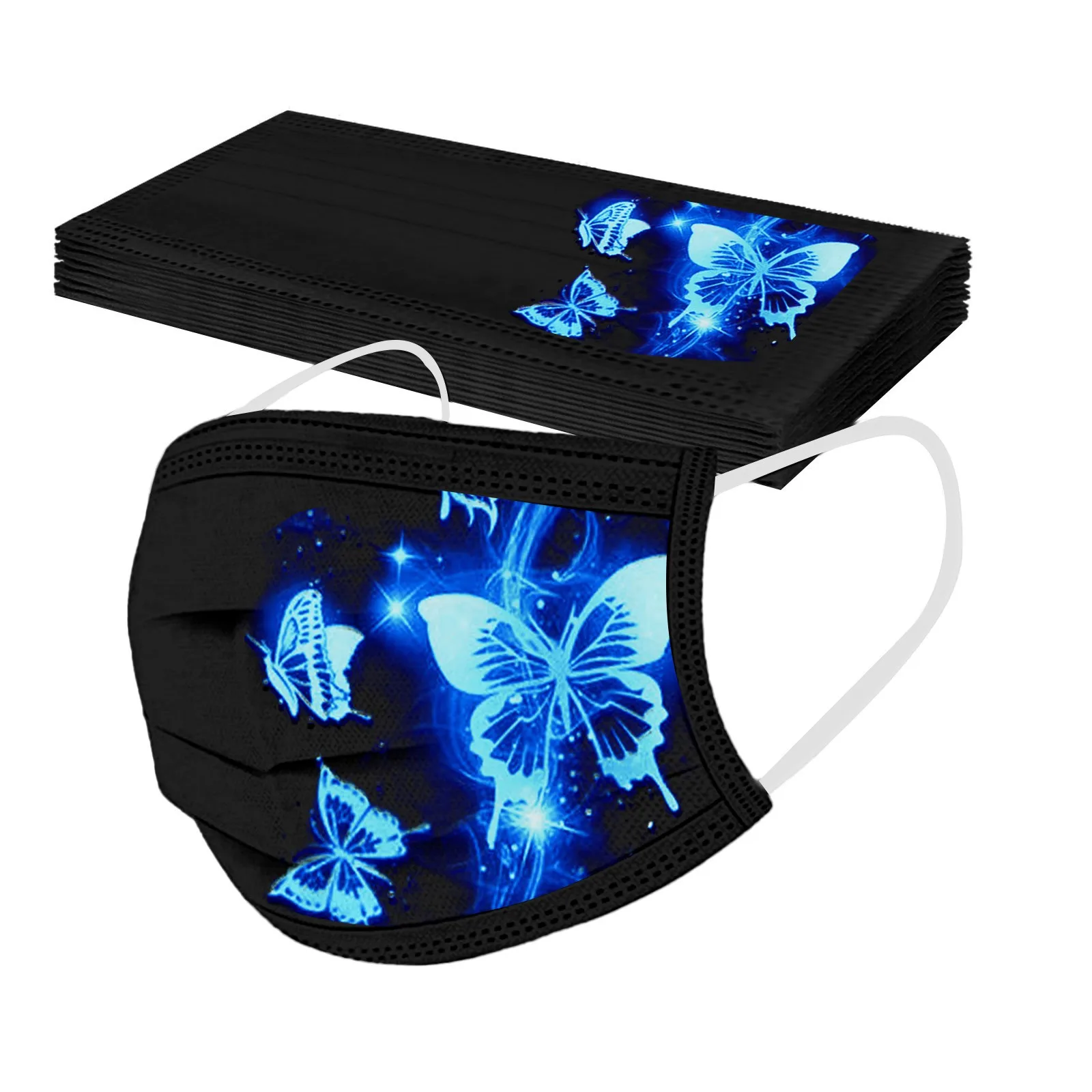 10 шт. одноразовая маска с принтом бабочки для взрослых | Тематическая одежда и