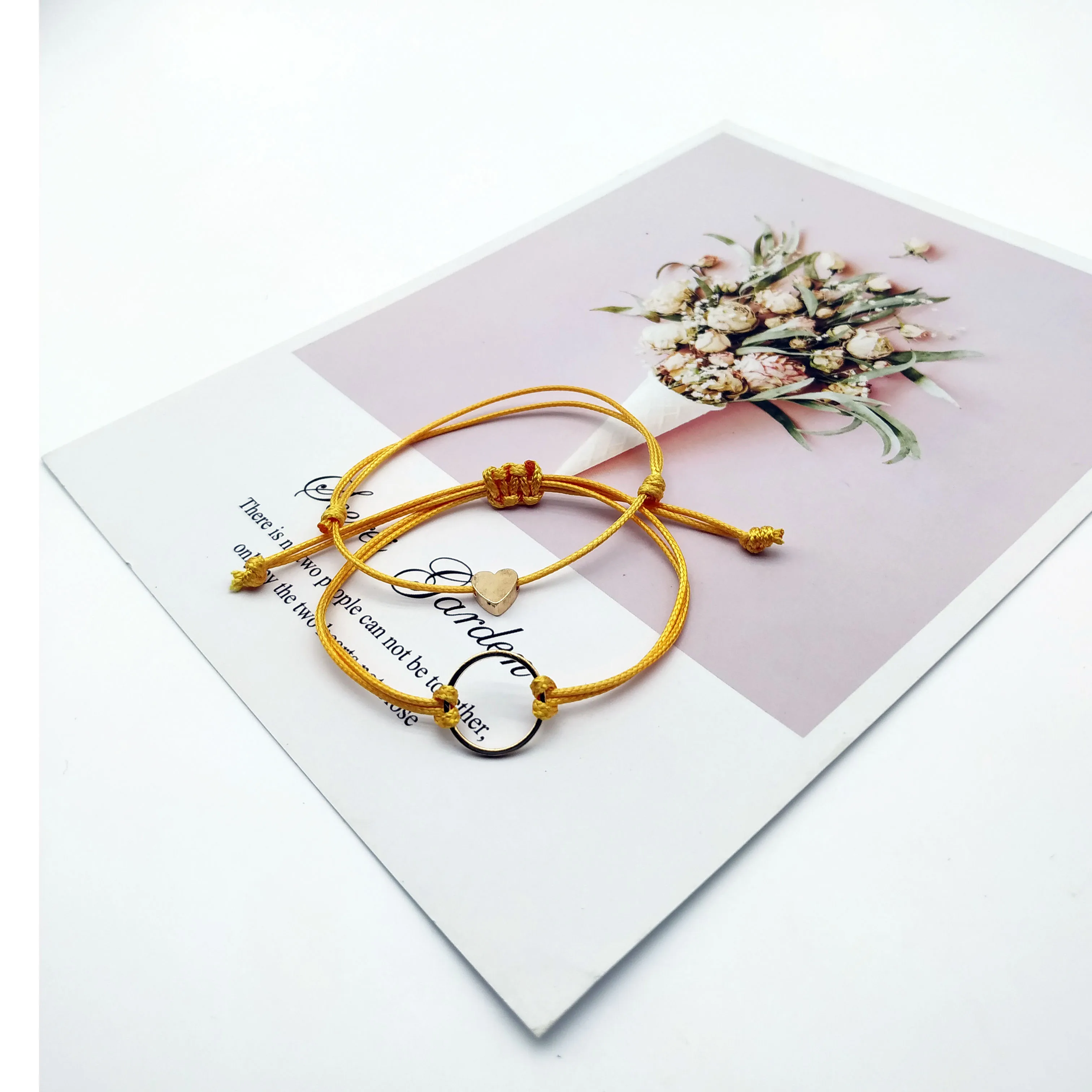 2 шт./лот набор из браслета с кулоном для Для мужчин женщин проектом золотые