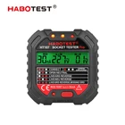 Цифровой тестер розетки, устройство для обнаружения переменного напряжения, нулевой полярности линии, европейская и британская вилка, 30 мА