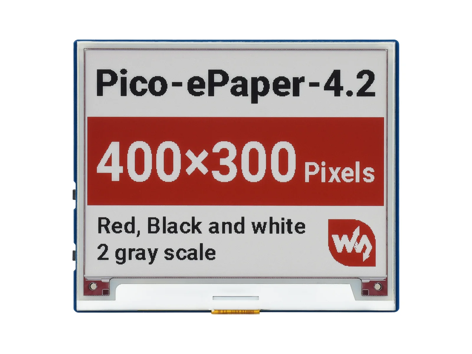 Pico-e Paper-4.2-B 2 5-дюймовый модуль дисплея E-Ink (B) для RPi Pico 4 × 300 пикселей