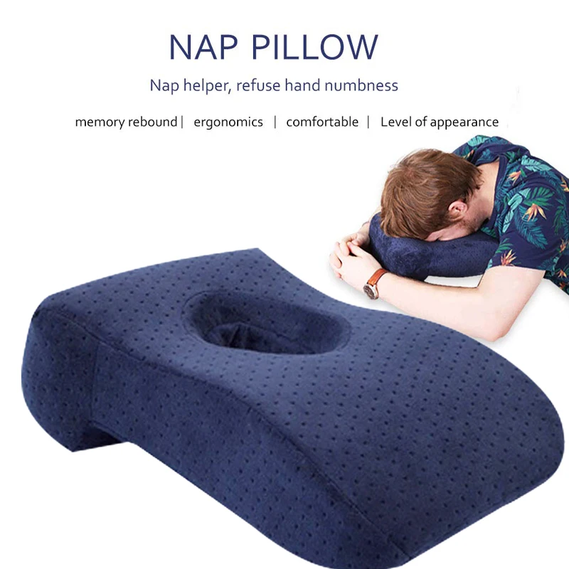 Подушка для сна из пены памяти медленно отскоченная дышащая с отверстием подушка