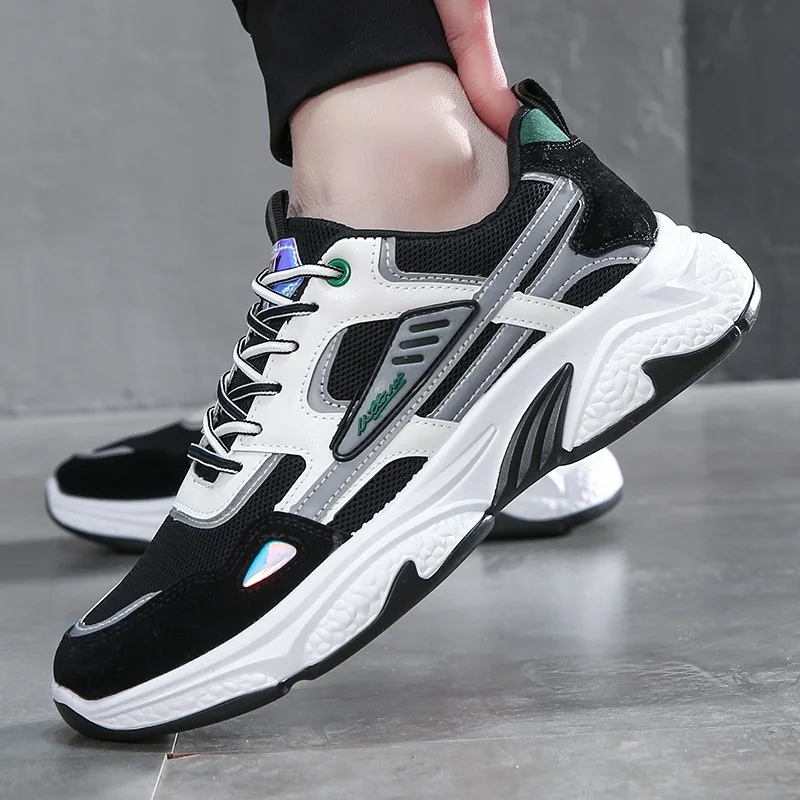 

2021 Summer New Sports Shoes Men's Casual Shoes Running Old Shoes Breathable Mesh Shoes Men's Shoes