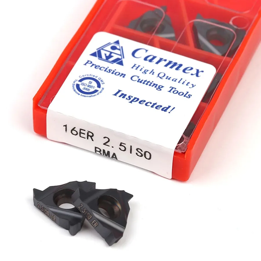 

high quality 16ER ISO 0.50 ISO 0.75 1.0 ISO 1.25 ISO 1.50 ISO 1.75 ISO 2.0 ISO 2.5 ISO BMA carbide thread tool CNC lathe tools