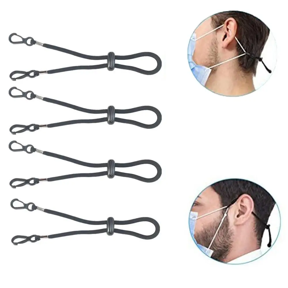 4 шт. многоразовая маска удлинитель зажим Нескользящая веревочная пряжка набор
