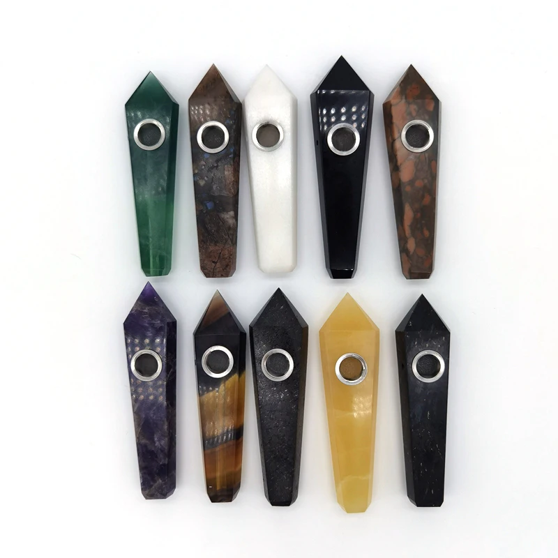 Натуральный кварц курительная трубка кристальная палочка исцеляющий кристалл