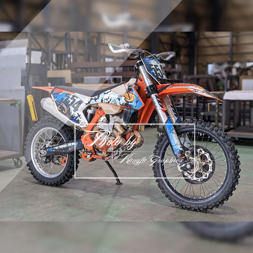 Индивидуальный комплект наклеек KUNGFU GRAPHICS Motocross виниловые наклейки подходит для