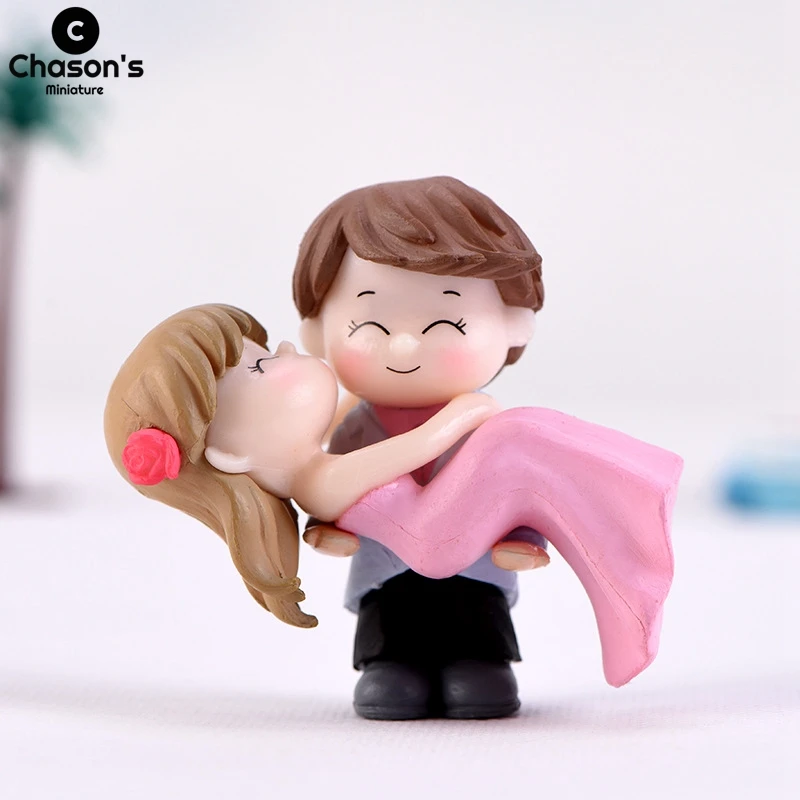 

Wedding Decoration San Valentin Ornaments Mini Couple Love Lovers Propose Home Room Decor Valentine's Day Gift Garden Figurines