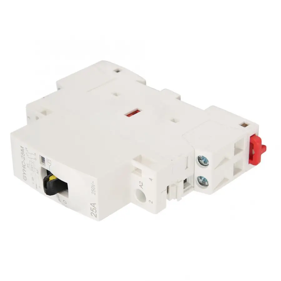 Manual Ac Contactor 2P 25A 220V 50Hz DIN Rail Household Modular AC with Control Switch Electrical Equipment | Обустройство дома