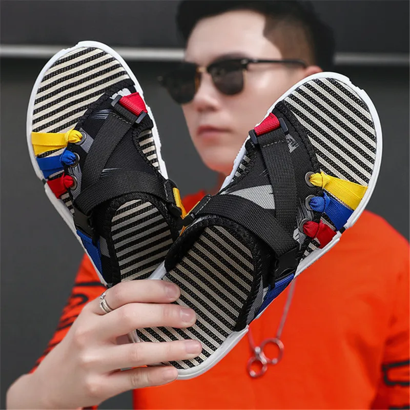 Шлепанцы мужские на толстой подошве мягкая удобная уличная пляжная обувь