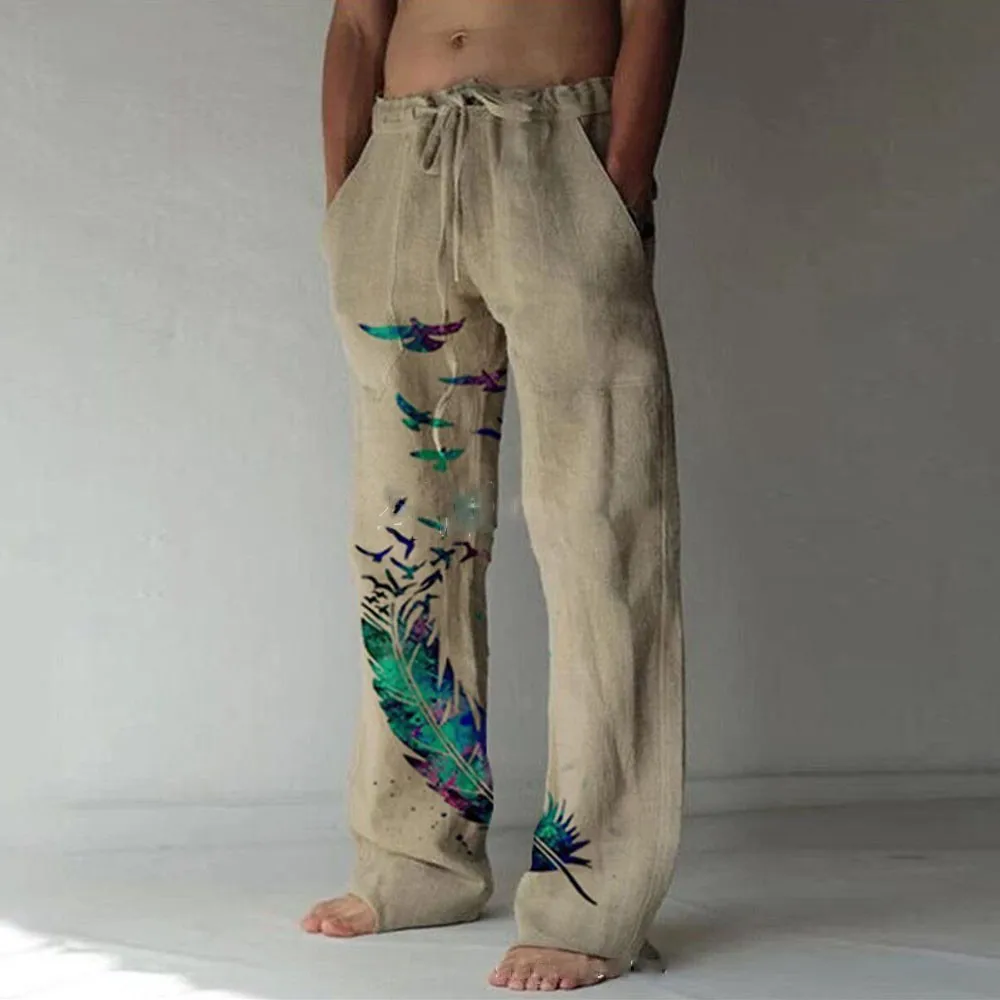 New Sport Pants Men Casual Baggy Sports Trousers Beach Holiday Yoga Jogging Pants Plus Size Soccer Pants Fitness Pants For Men