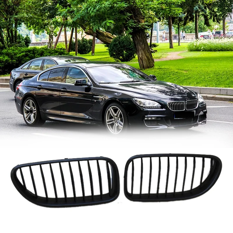 

Car Matte Black Front Bumper Kidney Grille for-BMW F06 F12 F13 2012-2015