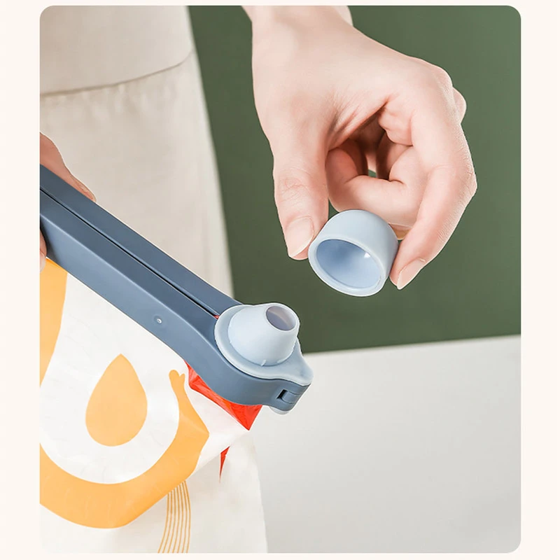3PC Pourable Food Preservation Seal Clip Tea Moisture Outlet Nozzle Plastic Bag Snack Multi Sealing clip | Дом и сад