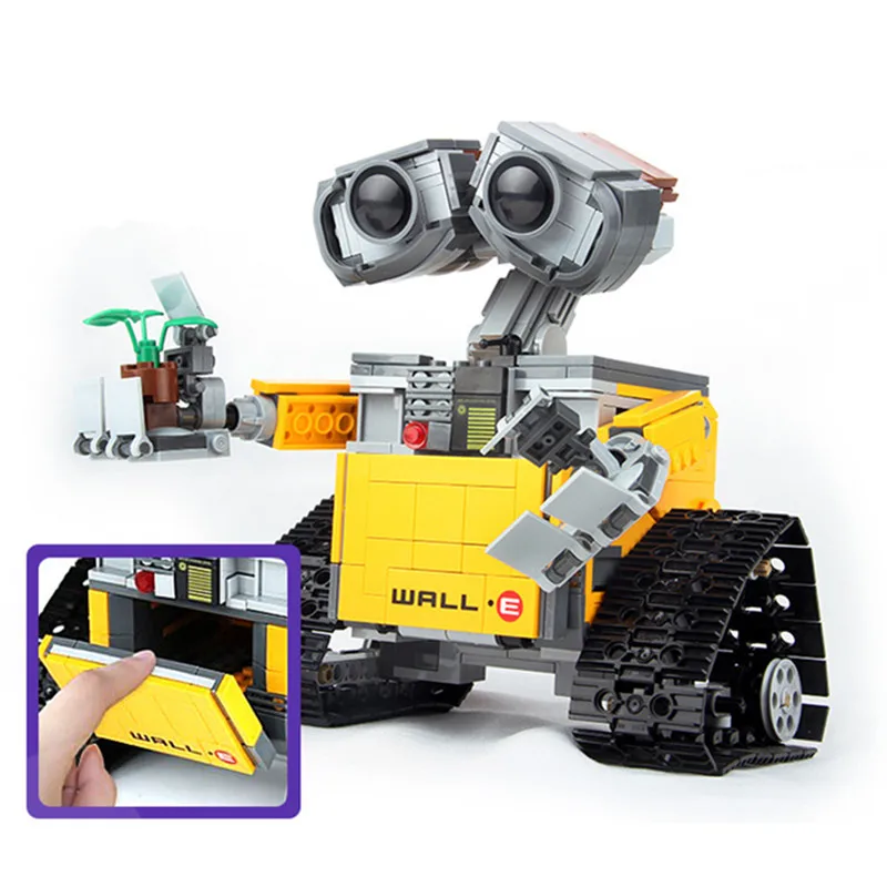 Дети любят 687 шт. Idea Robot WALL E Legoed 21303 модель строительные блоки Набор игрушек для