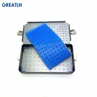 Автоклавируемый лоток, однослойный контейнер для стерилизации с силиконовым ковриком, инструменты, хирургический автоклавируемый офтальмологический инструмент