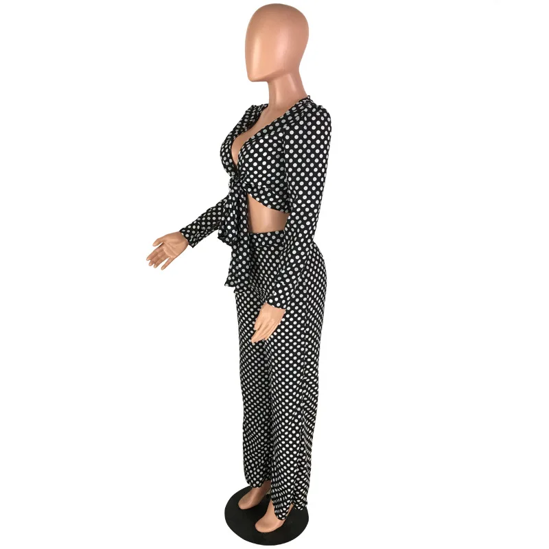 2020 Летняя женская одежда сексуальный комплект из двух предметов черно белые