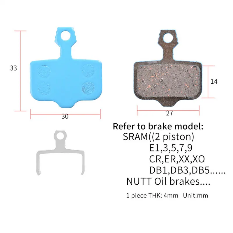 10 Pairs MTB Bike Ceramics Disc Brake Pads For Avid Elixir R/CR/CR-MAG/E1/3/5/7/9 Sram X0 XX DB1/3/5 Mountain Bicycle Parts | Спорт и