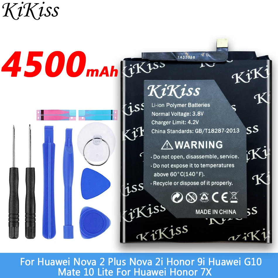 Аккумулятор высокой емкости на 4500 мА · ч для Huawei Nova 2 Plus/ 2i / G10 Mate 10 Lite/ Honor 7X 9i