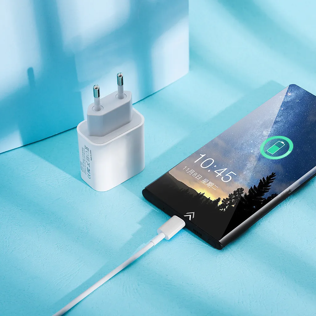 Зарядное устройство для iPhone 11 Pro 18 Вт адаптер питания с кабелем типа C быстрое
