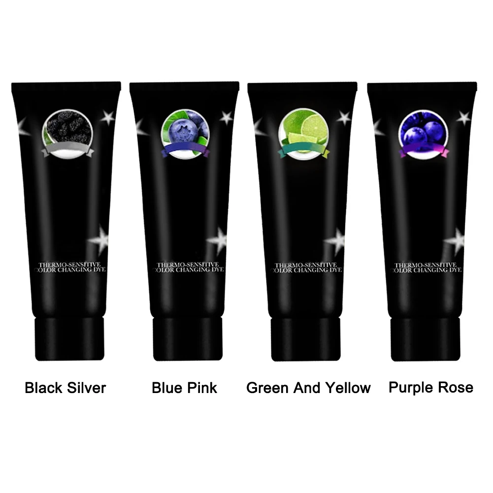 

Heat Color Changing Hair Dye DIY Multicolor Long Lasting Hair Dye Cream Hair Color Change Temporary Hair Easy To Use SOYW889