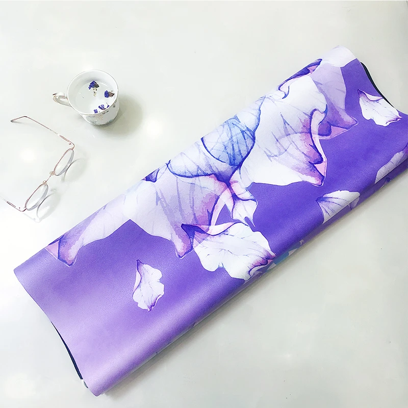 Портативное Складное двухстороннее полотенце для йоги из натуральной