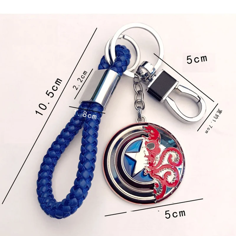 Брелок для ключей Подвесные брелки из металлического мультфильма Человек паук в