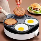 Сковорода с 24 отверстиями, сковорода, утолщенная, с антипригарным покрытием, сковорода для яиц, блинчиков, стейков, приготовления яиц, ветчины, посуда для завтрака