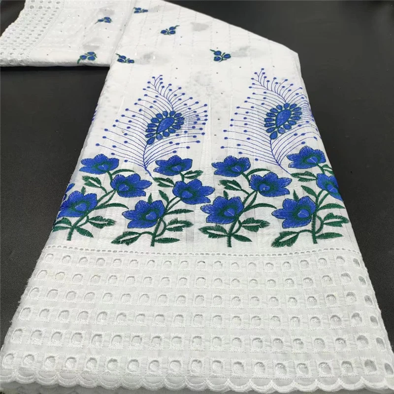 

Swiss lace fabric high quality lace 2022 swiss voile lace fabric cotton lace 5yards